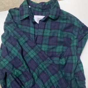 Grayson tartan plaid button down